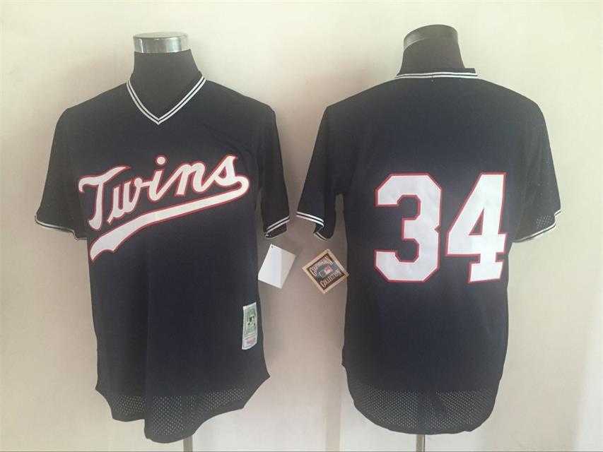 Minnesota Twins #34 Kirby Puckett Black Mitchell And Ness Throwback Pullover Stitched Jersey,We sell and wholesale Minnesota Twins #34 Kirby Puckett Black Mitchell And Ness Throwback Pullover Stitched Jersey on line form chian!